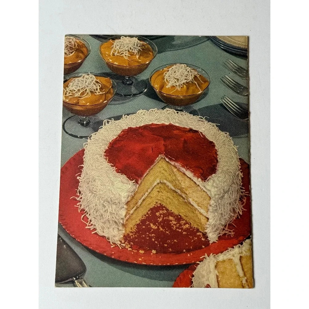 Vintage Coconut Glamour‎ Desserts Recipe Booklet Mid Century Retro Baking